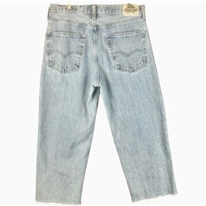Levis Silver Tab Loose Jeans Unisex 31x24 Cutoff Light Wash Blue Baggy Relaxed